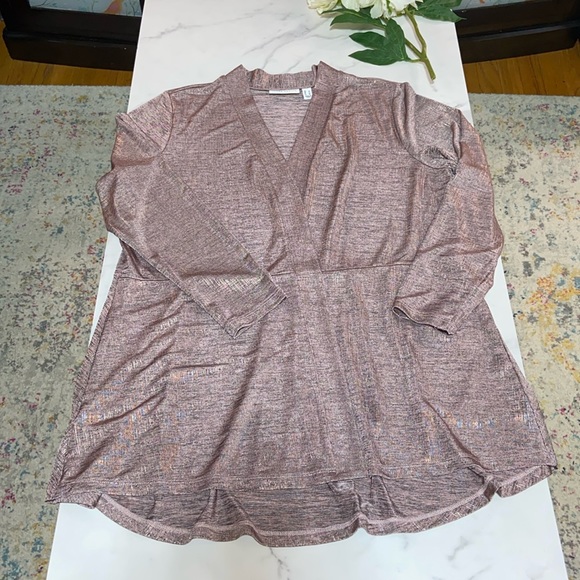 Susan Graver Rose Pink Open cardigan size Large - Picture 4 of 13